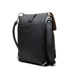 10" Convertible Crossbody in Black, angled back view with slip pocket and crossbody strap
