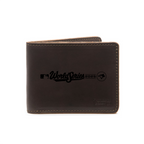 Leather Bifold Wallet - Toronto Blue Jays World Series in Dark Coffee Brown, front printed with World Series 2025 logo
