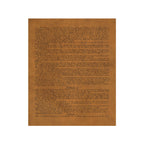 Leather Constitution of the United States, tan leather page with handwritten text through Article IV