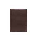 New Design Medium Portfolio in Dark Coffee Brown, closed front view