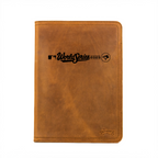 Leather Portfolio - Toronto Blue Jays World Series in Tobacco, closed front printed with World Series 2025 logo