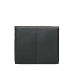 14" Document Holder in Black, back view showing center vertical stitched seam