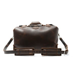 20" Waterbag in Dark Coffee Brown, back view with padded adjustable shoulder strap