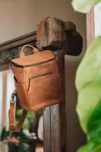 All in One Leather Backpack