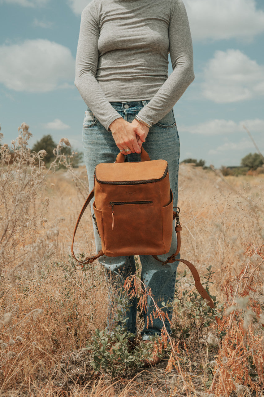 All in One Leather Backpack
