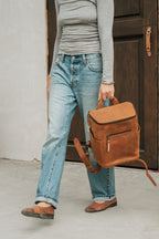 All in One Leather Backpack