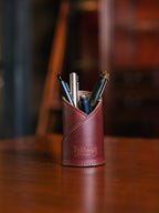 Leather Pen Cup Holder