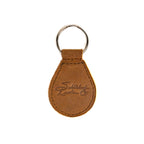 St. Louis Cardinals Leather Keychain in Tobacco, back view with embossed Saddleback Leather Co. logo